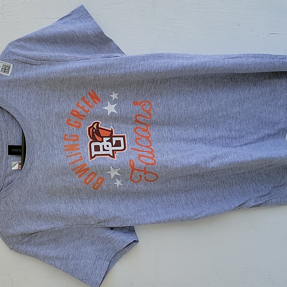 Gildan Womans Gray Bowling Green Falcons Tee